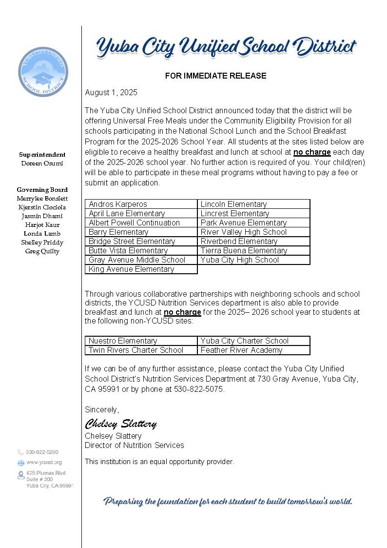 2025-2026 CEP Letter to Households